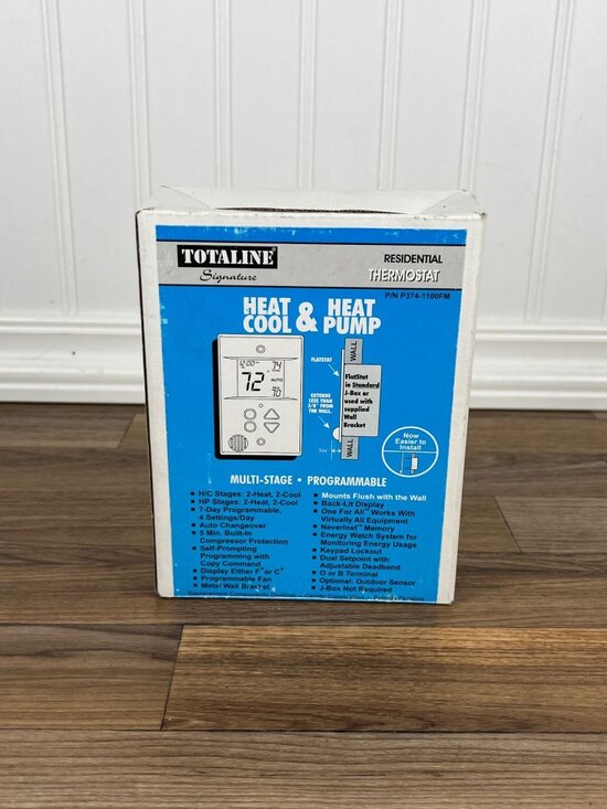 TOTALINE Other - TOTALINE SIGNATURE NWT FLAT STAT MULTI STAGE HEAT COOL PROGRAMMABLE P374-1100FM